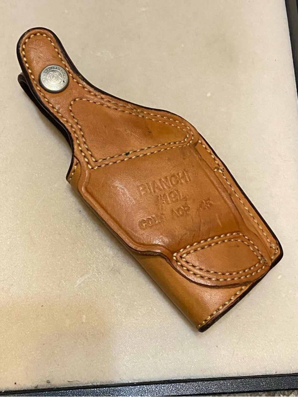 Vintage Bianchi Leather Holster Colt ACP 45